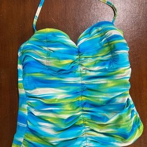 Rouched Tankini Top
